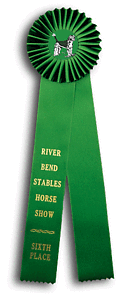 TR57  4 X 15 inches Beagle Field Trial Rosette Ribbon 