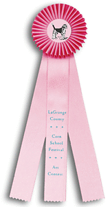 TR60FT a 4 X 15 inches Dog Show or Field Trial Rosette Ribbon 