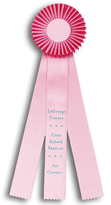 TR60FT a 4 X 15 inches Dog Show or Field Trial Rosette Ribbon 