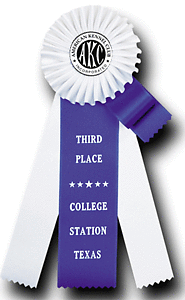 TR65FT a 4.5 X 12 inches Field Trial Rosette Ribbon 