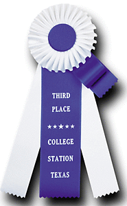 TR65  4 X 12 inches Beagle Field Trial Rosette Ribbon 