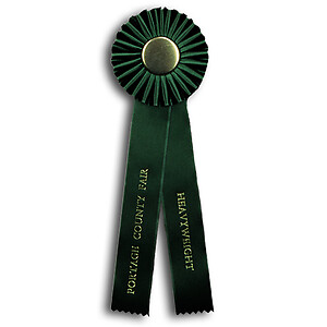 TR68FT2 Measures 4 X 13 inches Dog Show or Field Trial Rosette Ribbon 