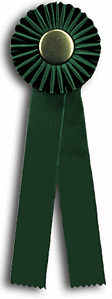 TR68GDRT 4 X 13 inches Pointer or Retriever Field Trial Rosette Ribbon 