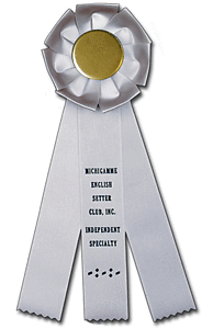 TR80  4 X 12 inches Pointer and Retriever Field Trial Rosette Ribbon 