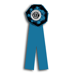 TR81  4 X 12 inches Pointer or Retriever Field Trial Rosette Ribbon 