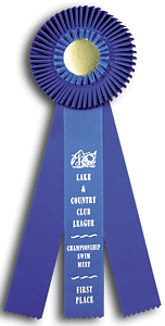 TR88  5.5 X 16 inches Pointer or Retriever Field Trial Rosette Ribbon 