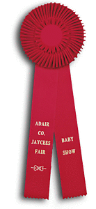 TR89  5.5 X 16 inches Beagle Field Trial Rosette Ribbon 