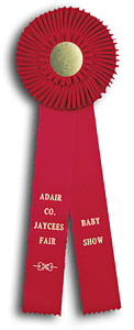 TR89  5.5 X 16 inches Pointer or Retriever Field Trial Rosette Ribbon 