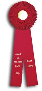 TR89  5.5 X 16 inches Beagle Field Trial Rosette Ribbon 