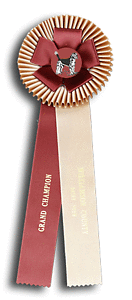 TR91FT2 Measures 5.5 X 16 inches Dog Show or Field Trial Rosette Ribbon 