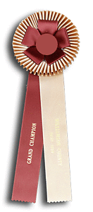 TR91FT2 Measures 5.5 X 16 inches Dog Show or Field Trial Rosette Ribbon 