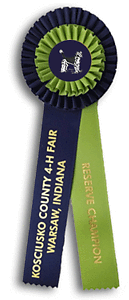 TR93  4 X 12 inches Beagle Field Trial Rosette Ribbon 