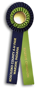 TR93  4 X 12 inches Beagle Field Trial Rosette Ribbon 