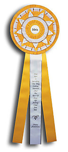 12x36 Jumbo Beagle Field Trial Rosette Ribbon 