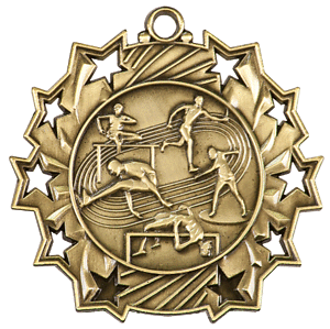 TS415 Ten Stars Track and Field All Event Medals with 7/8
