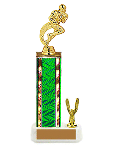 S2 Series Running Back Breaking Loose Football Trophies 8 - 18 inches tall