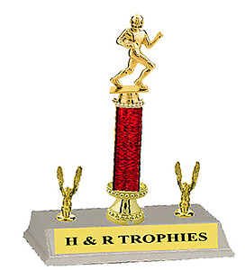 R3R Series Running Back Football Trophies with Side Trim