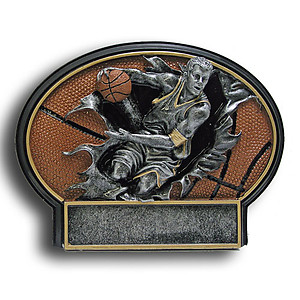 Male Resin Basketball Plaque Award