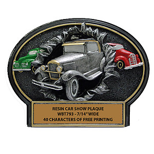 WBT793 Antique Car Show Plaques