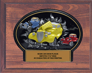 WBT794-CF810 Hot Rod Car Show on an 8 X 10 Plaque