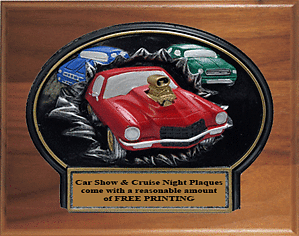 WBT797-GW810 Modified Car Show on an 8 X 10 Plaque