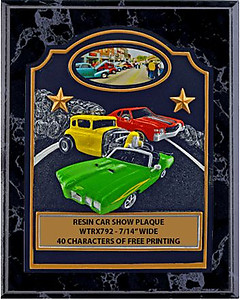 WTRX792-810-BMV Car Show Award on an 8 X 10 plaque.