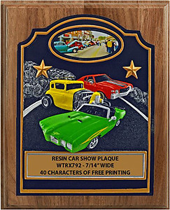 WTRX792-810-GWV Car Show Award on an 8 X 10 plaque.