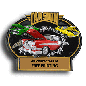 Car Show Plaques WBTX792