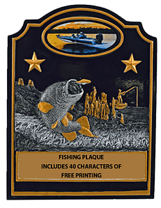 Resin Fishing Plaque