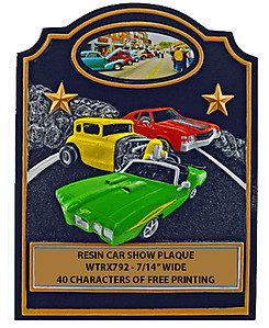 Car Show Plaques WTRX792