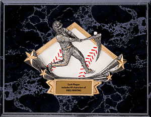 Mounted Resin Baseball Plaque