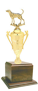 Genuine Walnut Coonhound Bench Cup Trophies 2800 Series