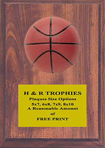 1097 Basketball Plaque