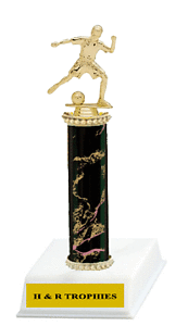 Female Soccer Trophies, R1 Style 8-18 inches tall