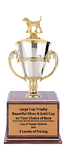 Beagle Field Cup Trophies with Five Size Options