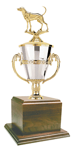 Genuine Walnut Coonhound Bench Show Cup Trophy