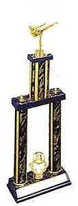 Martial Male Karate Trophies, 24 to 36 inches tall