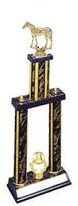 DPSS-711G Gaited Horse Trophy with two posts