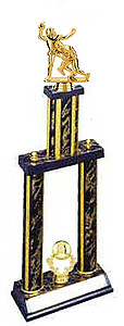 DPSS SERIES Double Post with Stack Making the Tackle Football Trophy