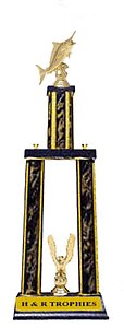 Marlin Trophy heights of 24-36 inches