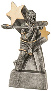 Resin Male Super Star Lacrosse Trophy