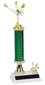 R2R-80155CL Male Karate Trophies from 10 to 18 inches Tall