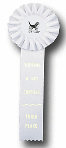 TR173FT1 Measures 3.5 X 10 inches Field Trial or Dog Show Rosette Ribbon 