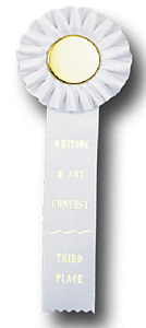 TR173HS1 Measures 3.5 X 10 inches Equestrian Rosette Ribbon 