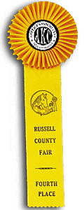 TR54   5 X 14 inches Beagle Field Trial Rosette Ribbon 