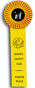 TR54FT1 Measures 5 X 14 inches Field Trial or Dog Show Rosette Ribbon 