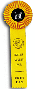 TR54   5 X 14 inches Beagle Field Trial Rosette Ribbon 