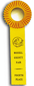 TR54   5X 14 inches Beagle Field Trial Rosette Ribbon 