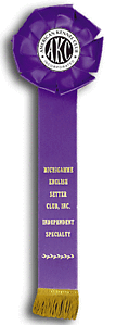 TR84   4X 12 inches Beagle Field Trial Rosette Ribbon 