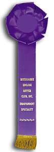 TR84   4X 12 inches Beagle Field Trial Rosette Ribbon 